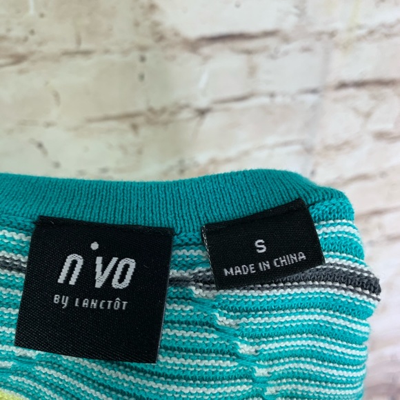 N Vo textured geometric colorful sweater sz S - Picture 2 of 7